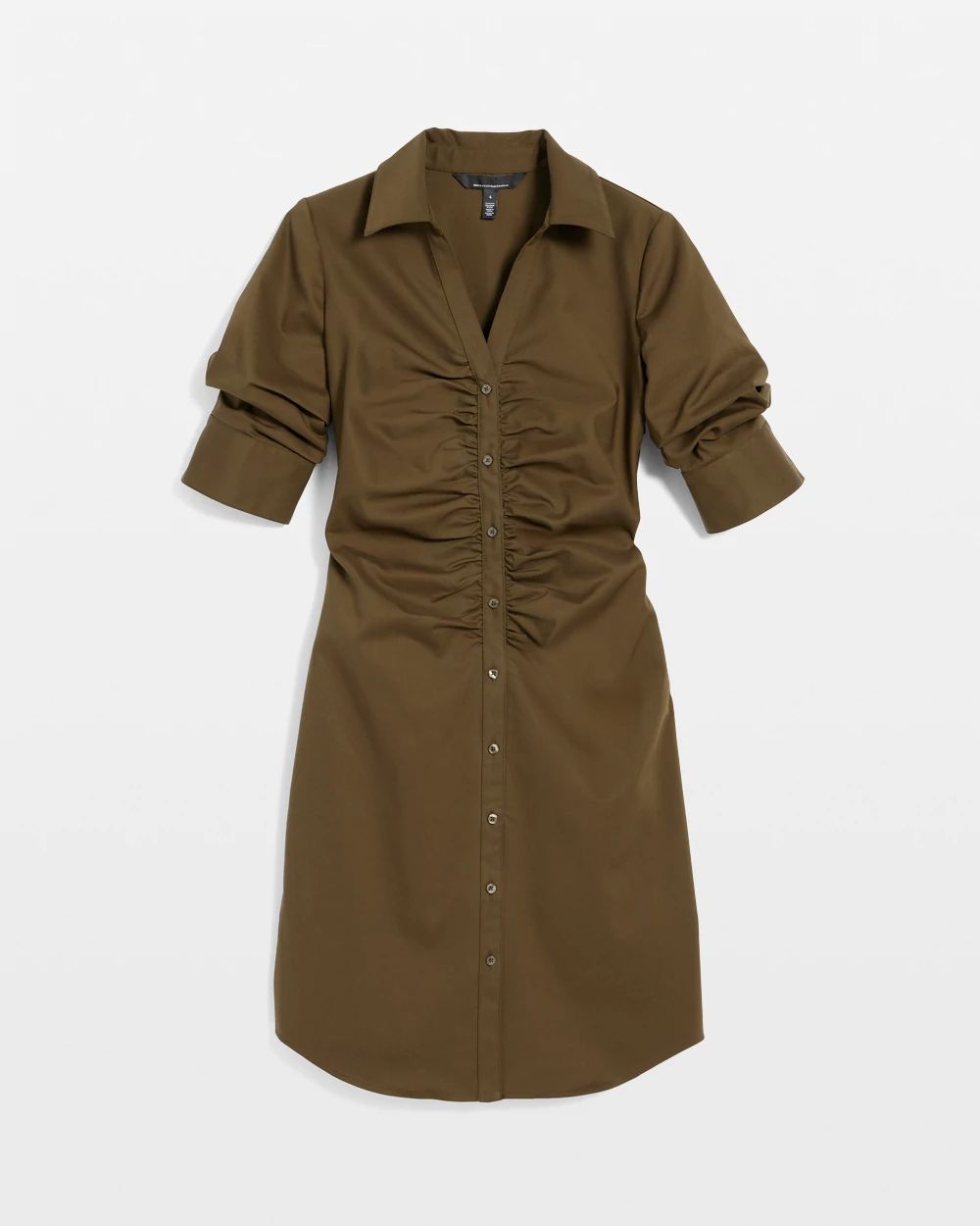 Ruched Shirt Dress | White House Black Market